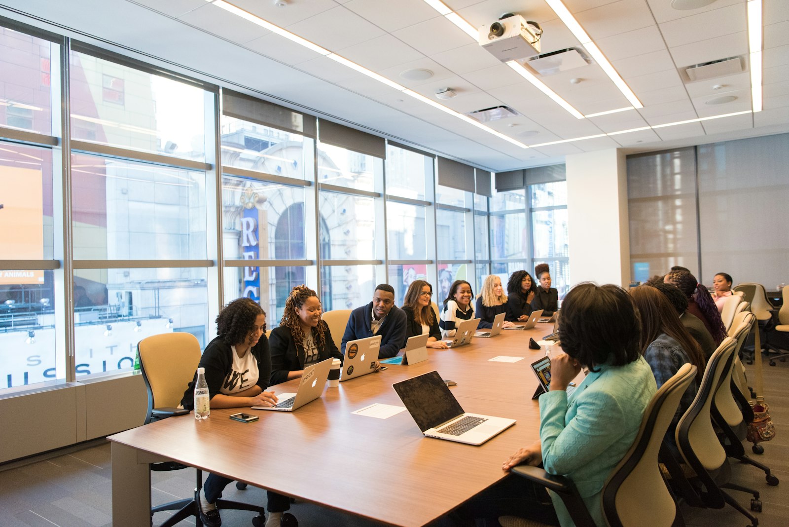 A Pod meeting in a boardroom